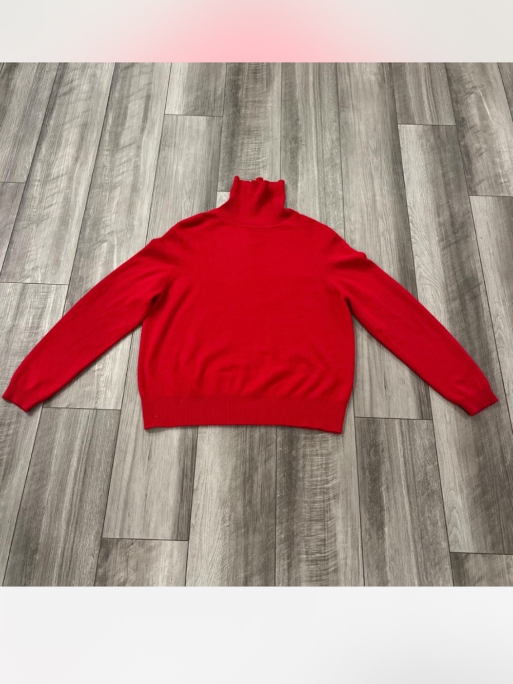 croft & barrow Bright Red Cashmere Turtleneck